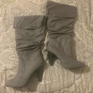 Faux Suede Boots - NWOT